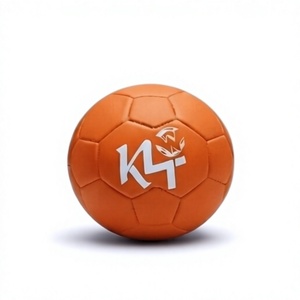 Balón de Fútbol Naranja con Logotipo K4, Diseño de Color Sólido, Balón de Entrenamiento - Product Image 1