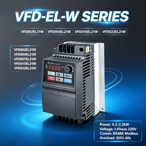 Variateur de fréquence VFD série EL-W, monophasé 230V, IP20, filtre EMI intégré, régulateur de vitesse RoHS pour machine à travailler le bois, offre spéciale - Product Image 1