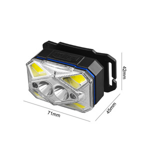 Cob Headlamp 71x45x42mm <b>Rechargeable</b> <b>Led</b> <b>Light</b> For Fishing Outdoor Running Emergency Use - Product Image 1
