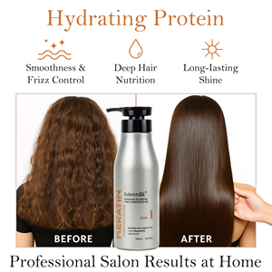 Traitement Capillaire Réparateur à la Kératine Sans Formaldéhyde, Type Protéine Hydratante, Répare les Cheveux Abîmés, Kératine Lissante pour Cheveux Épais - Product Image 4