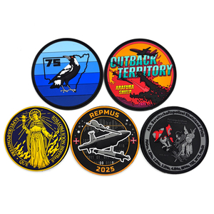 パーソナライズされた戦術カスタムパッチ アイロン接着 PVC 3D デザイナーロゴパッチ ラバーパッチ - Product Image 6