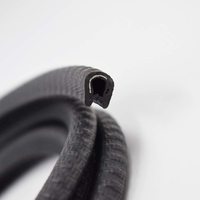 Bande d'étanchéité en caoutchouc pour portières de voiture, squelette en acier forme de U, bande de scellage étanche, feuille de verre, feuille de protection en Pvc, garniture en caoutchouc