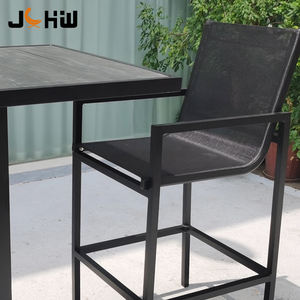 Moderno Comercial Hotel bar Restaurante Café Salón al aire libre Set Metal Jardín Patio Mesa <span class=keywords><strong>de</strong></span> comedor y Taburetes <span class=keywords><strong>de</strong></span> Bar - Product Image 6