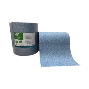 Paños Kawazaki Industrial Grade Blue Meltblown (rollo de polipropileno 100%) para limpieza de servicio pesado Absorción excepcional - Product Image 1