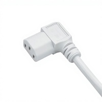 Cable de Alimentación Europeo de 1.20M (4 pies), Blanco, con Enchufe IEC C13 de 3 Pines, 16A 250V, Cable de Extensión con Enchufe Europeo para Computadora