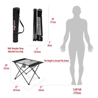 Sunnyfeel — Table pliable, Table de Camping, compacte et légère, avec porte-tasse et poche latérale, pour pelouse/extérieur, offre spéciale