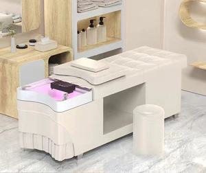 Mesa de Lavado de Cabello de Alta Gama para Salón de Belleza, Silla de Tratamiento de Spa, Equipo de Belleza, Cama para Champú - Product Image 1