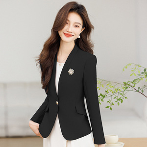 Women's A-Line Sleeveless Dress O-Neck Solid Color Polyester Woven Office Wear Career Dress With Pocket Natural Waistline - Product Image 2