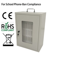 Casiers à téléphones portables pour salles de classe, 36, 32, 30, 25, 20 emplacements, en acier, avec serrure à empreinte digitale, fixation murale, fabricant