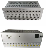 24 en 1 AV/HD à RF 24 canaux modulateur fixe de catv modulateur analogique catv rf