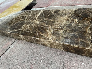 Grandes dalles de marbre brun sucre <span class=keywords><strong>glacé</strong></span> polies <span class=keywords><strong>prix</strong></span> des carreaux de mur et de sol - Product Image 5