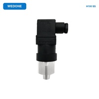 Pressostat réglable WEDONE H100 SS avec connexion NPT simple pour applications hydrauliques, pneumatiques et de contrôle de machines