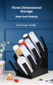 Giá để cốc nhựa đứng 4 tầng đa năng để bàn bếp, hộp đựng cốc giấy - Product Image 6