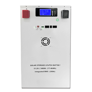 Baterai Lithium Ion Penyimpanan Energi Surya Off Grid LFP 17.4KWh <span class=keywords><strong>48V</strong></span> 51.2V 340Ah dengan BMS 200A dan Sistem CAN RS485 RS232 - Product Image 2