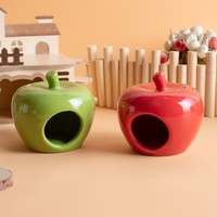 Nid de hamster en céramique, brise naturelle, facile à nettoyer, toutes saisons, universel, accessoire de décoration de cage pour hamster syrien doré, de luxe