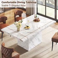 Ensemble de table à manger en bois sur mesure OEM, 6 places, production de masse, fabriqué en Chine avec un design de structure en acier robuste de qualité