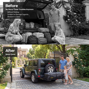 Capacité de charge de 500lbs Panier arrière de <span class=keywords><strong>porte</strong></span>-bagages en acier noir pour SUV RV ATV - Product Image 5