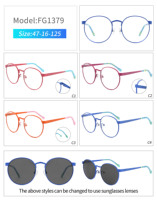 Wenzhou-Gafas de Metal de alta calidad para niños y niñas, anteojos bonitos para niños, con marco óptico redondo