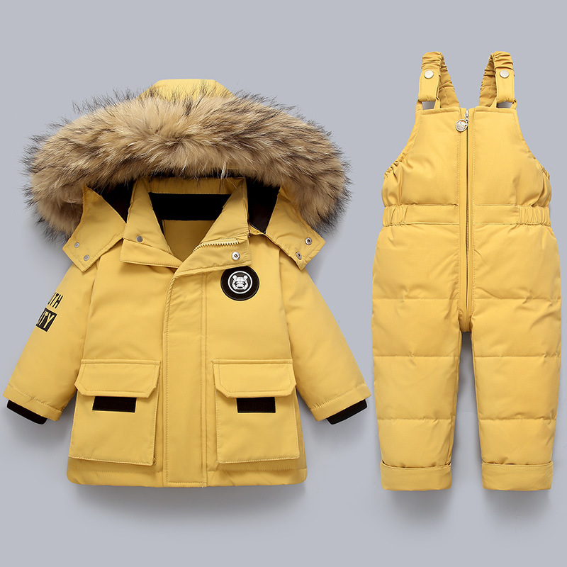 Baby Boys Snowsuit Winter Jumpsuit – Toddler Winter Coat With Hood, Waterproof, For Infants & Toddlers