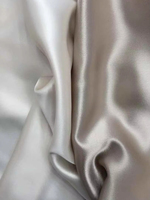 Satin 100% Soie Triacétate Véritable 100% Biologique Tissé Uni pour Robes de Mariée et de Soirée