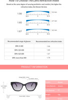 Montures de lunettes optiques œil-de-chat en acétate faites à la main pour femmes, verres PC de haute qualité, lunettes de mode avec étui