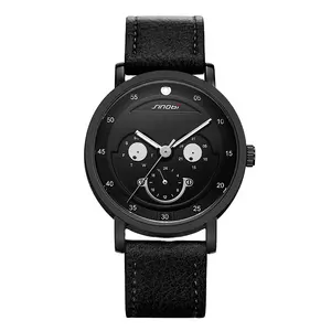 SINOBI Creative Watch Fashion Cool Wristwatch For Man Smiling Funny Face Date Day Calendar Quartz Movement S9805G