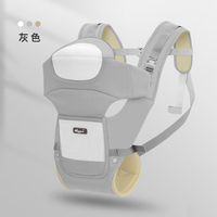 Porte-bébé Ergonomique Pliable Respirant Écologique Certifié GB Quatre Saisons avec Siège de Hanche et Sac à Dos de Sécurité 0-6 Mois