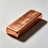 Barre de cuivre pur de taille standard de 10 onces, pureté 99,9 %, lingot de cuivre coulé en gros