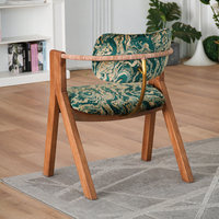 Chaise de salle à manger en bois massif, fauteuil nordique simple avec dossier, chaise en bois pour salle à manger, chaise de restaurant