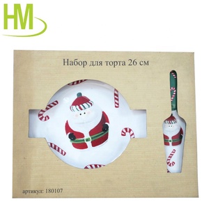 Plats en porcelaine <span class=keywords><strong>de</strong></span> noël, porcelaine <span class=keywords><strong>de</strong></span> noël, plateau <span class=keywords><strong>de</strong></span> service pour gâteaux et dessert, plateau en céramique assiette à dîner <span class=keywords><strong>de</strong></span> 8 pouces 1 pièce - Product Image 2