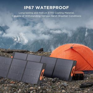 Panel Solar Plegable de Silicio Monocristalino Portátil ALECTER de 200W, 23% de Alta Eficiencia, IP65 Impermeable, Conector MC4, RoHS - Product Image 2