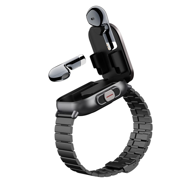2 in 1 Smart Watch with Earbuds Smartwatch TWS Bluetooth Earphone Health Monitor Sport Watch Fitness Tracker