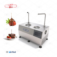 Distributeur de chocolat et de lait LST double 5,5 L en acier inoxydable avec contrôle précis de la température