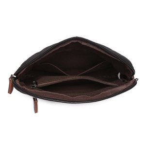 Multi-fonction Vintage Coin Purse Long Wallet Phone Bag Portable Hanging Toiletry <span class=keywords><strong>Kit</strong></span> Bag Men Canvas Clutch Bag with Hand Strap - Product Image 4