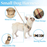 Harnais pour chien réversible et rembourré en fibre, avec logo personnalisé, design floral, gilet à pointes