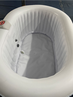 Grand Spa OVAL Piscine Gonflable Baignoire Cadre Conteneur Maison de Luxe avec Piscine