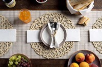 Serviettes de table en papier Airlaid 1 pli en pâte de bois vierge avec emballage en sac PE, 100 pièces/paquet