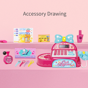 FiveStar Jouets éducatifs pour enfants Jeu de rôle Caissier avec accessoires de mathématiques et de maquillage Comptoir de <span class=keywords><strong>caisse</strong></span> en plastique - Product Image 6