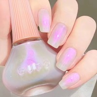 Vernis à ongles professionnel à base d'huile, 45 couleurs, effet laser, sans cruauté, séchage à l'air, laque à ongles gelée scintillante, émail à ongles coloré