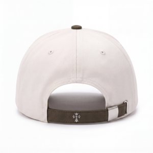 Casquette de baseball premium 5 panneaux en faux daim, courbée et ajustable, avec logo argenté brillant haute fréquence personnalisé, pour le sport en extérieur - Product Image 6