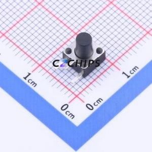 K2-1102DE-I4SW-04 Tactile Switch Bent Lead Through Hole-3P,6x6mm Switch 2.5N Right Angle Insert 6mm 6mm - Product Image 1