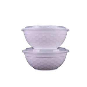 Bols en plastique anti-fuite en vrac avec couvercles – Contenants jetables robustes, écologiques, biodégradables et compatibles micro-ondes pour la préparation de repas chauds - Product Image 6
