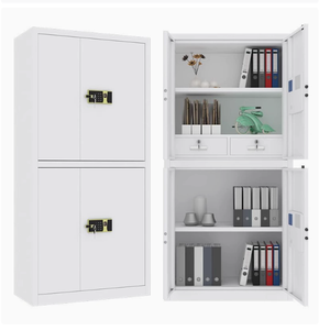 Armoire à code en acier, meuble de rangement métallique pour bureau, armoire de classement pour documents, usage domestique, bureau ou commercial - Product Image 1