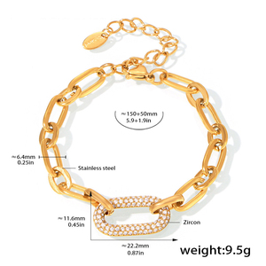 TZ025 Minimalist Stainless Steel Jewelry Set: Cubic Zirconia Collar Necklace & <b>Adjustable</b> <b>Bracelet</b>, Layered Look - Product Image 3