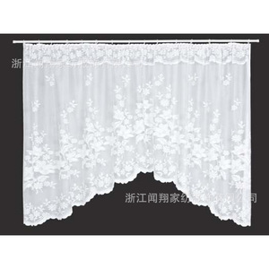 American Country Style Embroidered White Gauze Curtains Rod Pocket Fixed <b>Panel</b> Breathable Dustproof Translucent Kitchen <b>Window</b> - Product Image 4