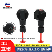 Poignée de levier de vitesses pour voiture Volkswagen Audi, cuir perforé noir, logo GTI, ergonomique, pour transmission automatique