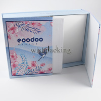 Boîte d'emballage en papier FSC pour bébé ensemble de vêtements nouveau-né costume boîte cadeau enfants bienvenue cadeau boîte d'emballage haut de gamme