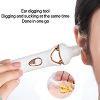 Curette auriculaire électrique visuelle avec endoscope de haute technologie - Outil intelligent de nettoyage des cérumen rechargeable avec aspiration et éclairage