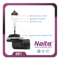 Ampoule halogène NAITE de haute qualité 881 H27W/2 12V 27W PGJ13 pour lampe