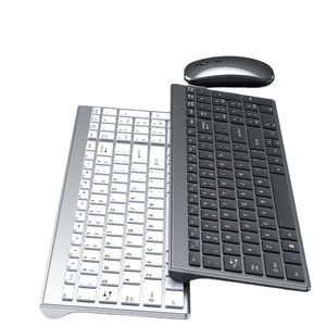 2,4G + Juego de teclado y mouse inalámbricos recargables OEM Usb de tres modos para oficina de negocios - Product Image 1